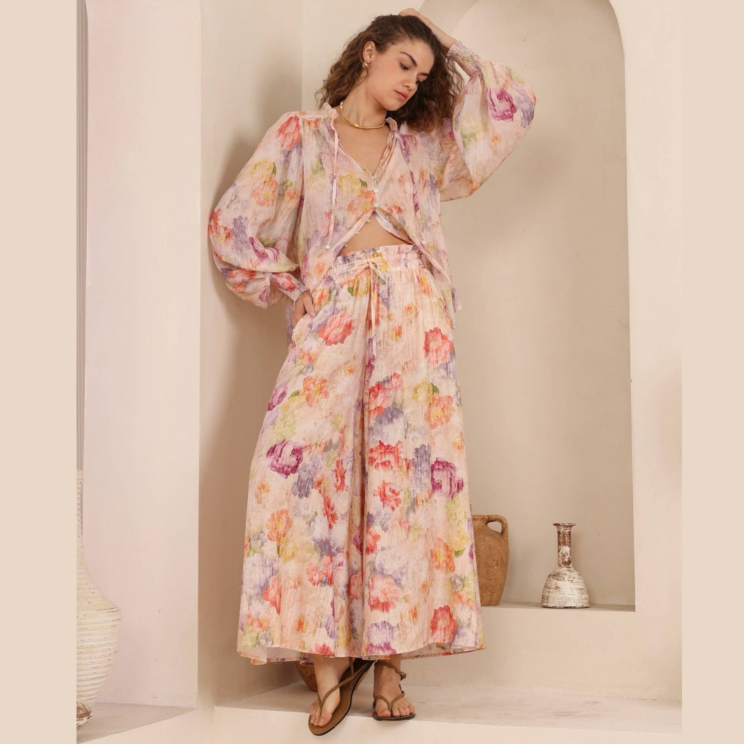 Blush Garden Co-ord Blouse