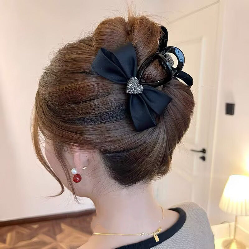 New Heart Ribbon Hair Clip Claw Clip
