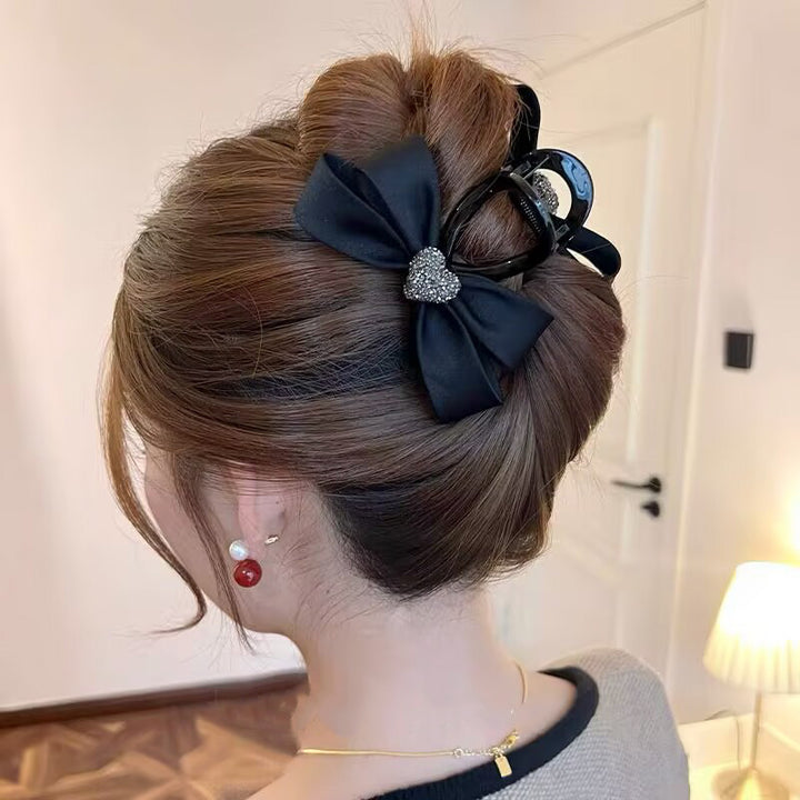 New Heart Ribbon Hair Clip Claw Clip