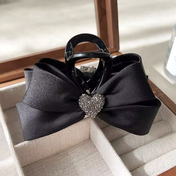 New Heart Ribbon Hair Clip Claw Clip