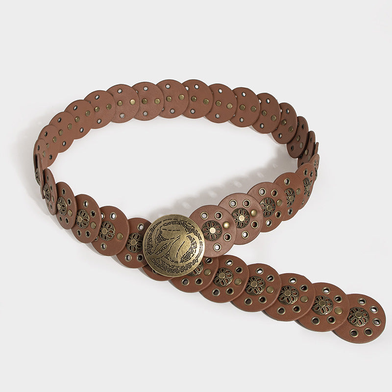 Studded WesternCoin Belt