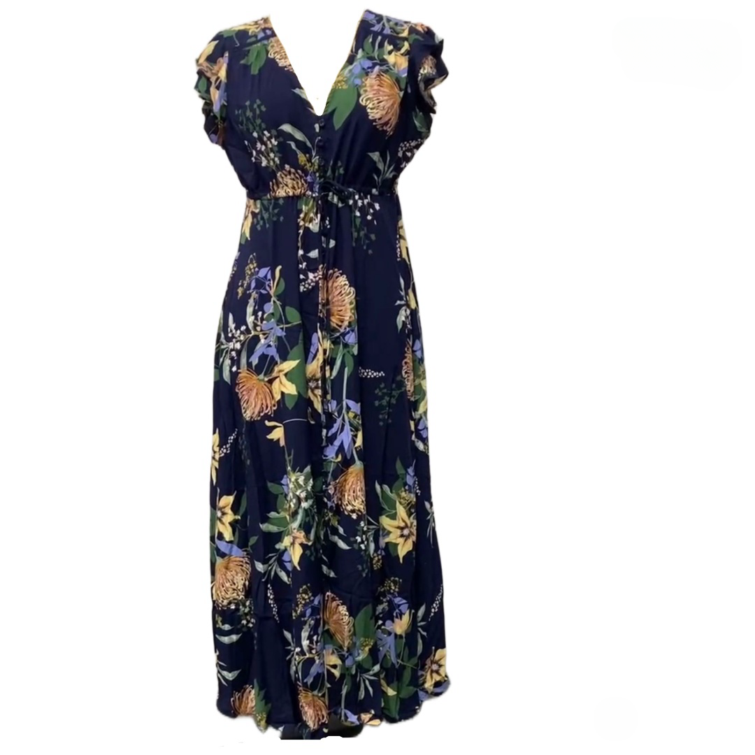 Hooper Dress In Navy Flower