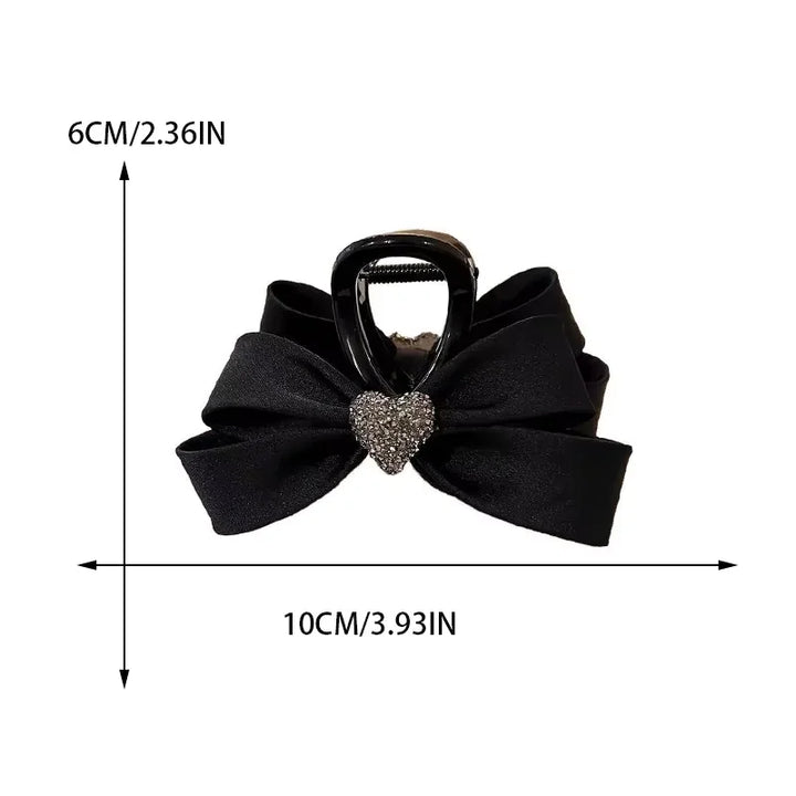 New Heart Ribbon Hair Clip Claw Clip
