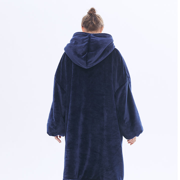Navy Blanket Hoodie