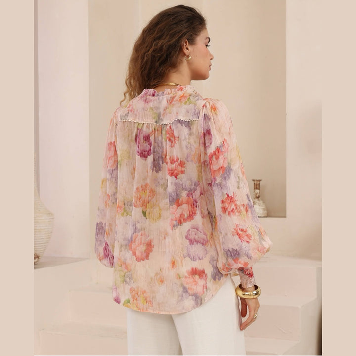 Blush Garden Co-ord Blouse