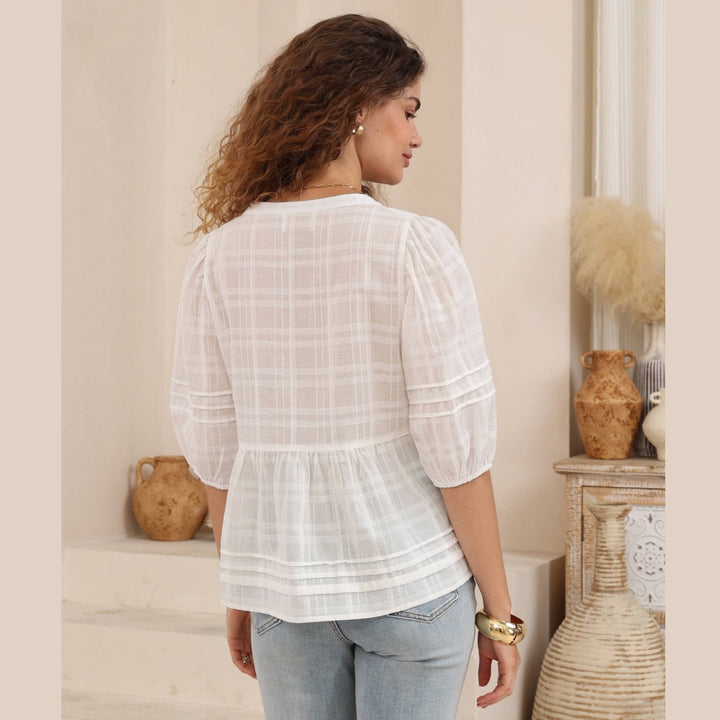 The Elowen Blouse – White