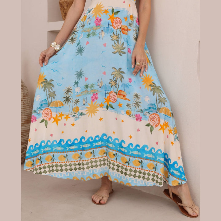 The Capri Spaghetti Strap Maxi Dress