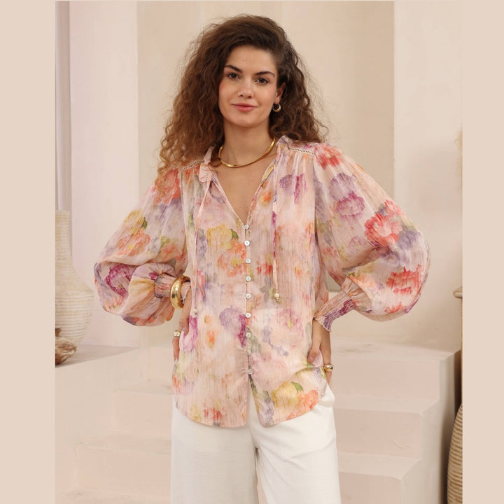 Blush Garden Co-ord Blouse