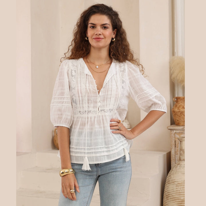The Elowen Blouse – White
