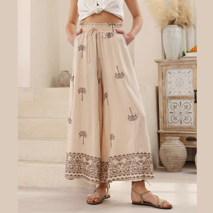 Melanie High Waisted Wide Leg Pants