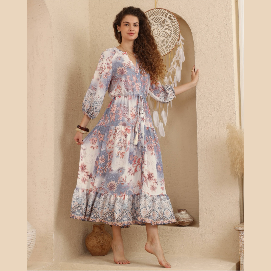 Willow Mist  Midi Dress