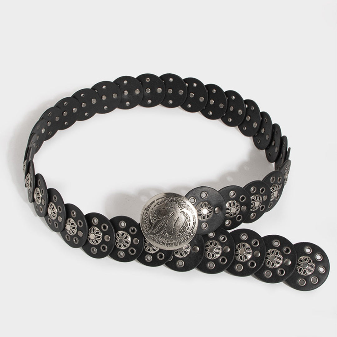 Studded WesternCoin Belt