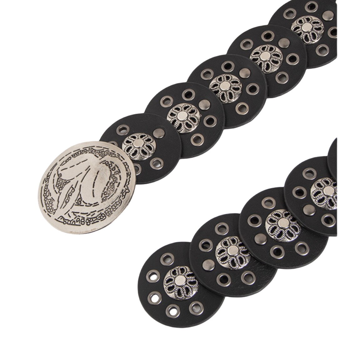 Studded WesternCoin Belt