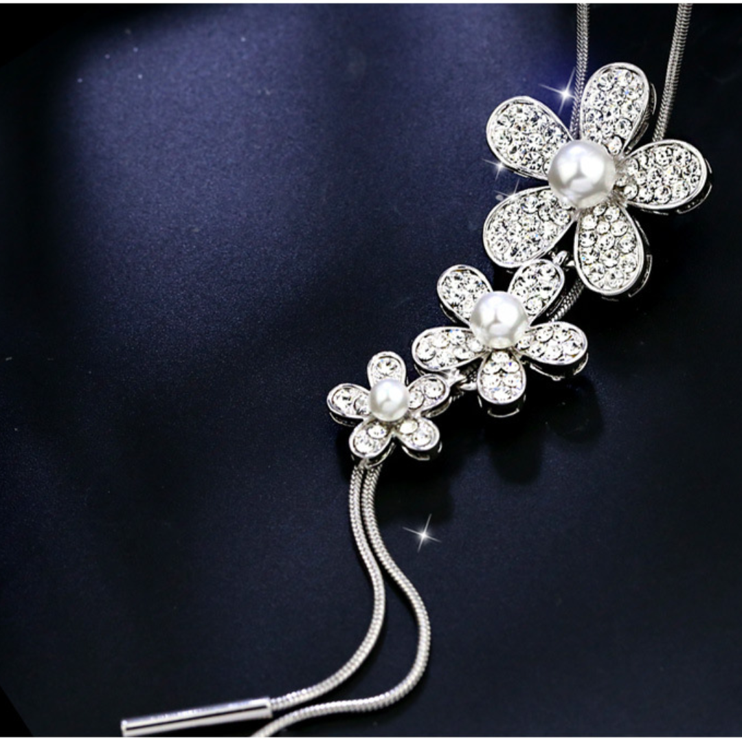 Three dasiy flower necklace
