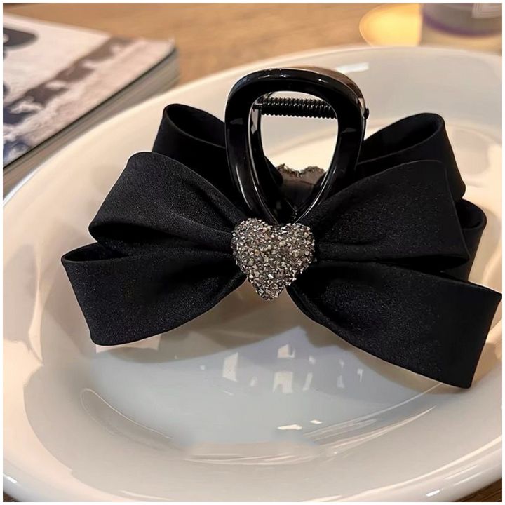 New Heart Ribbon Hair Clip Claw Clip