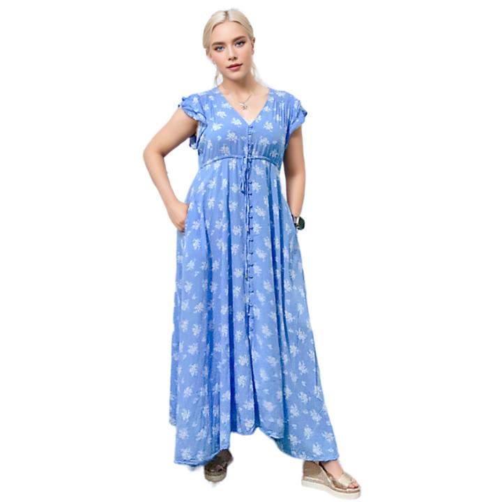 Hooper Dress In Bright Blue