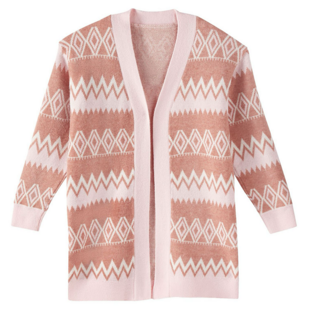 Briar Geometric Print Cardigan
