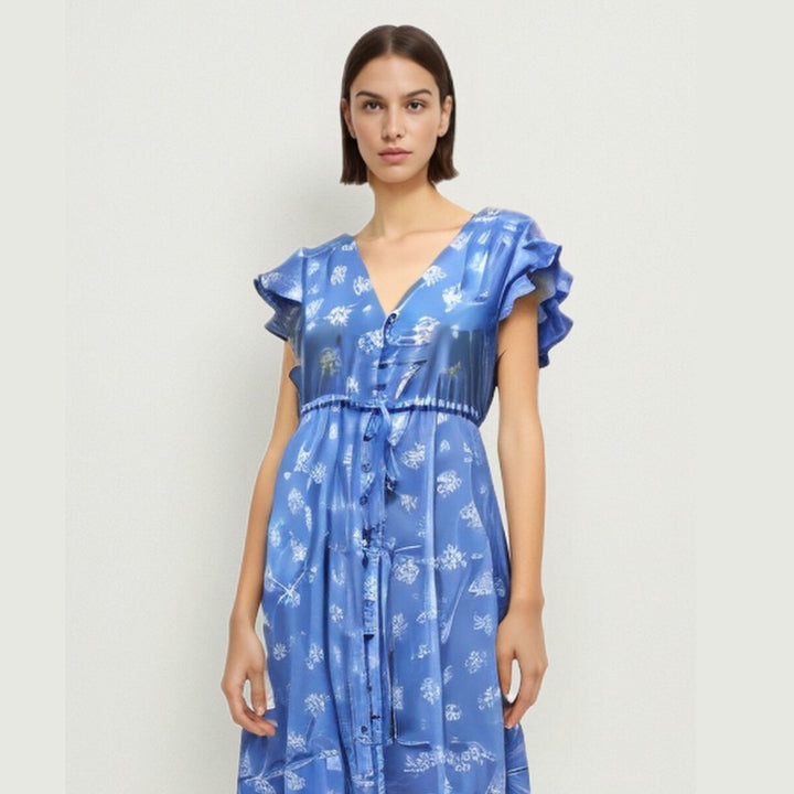 Hooper Dress In Bright Blue