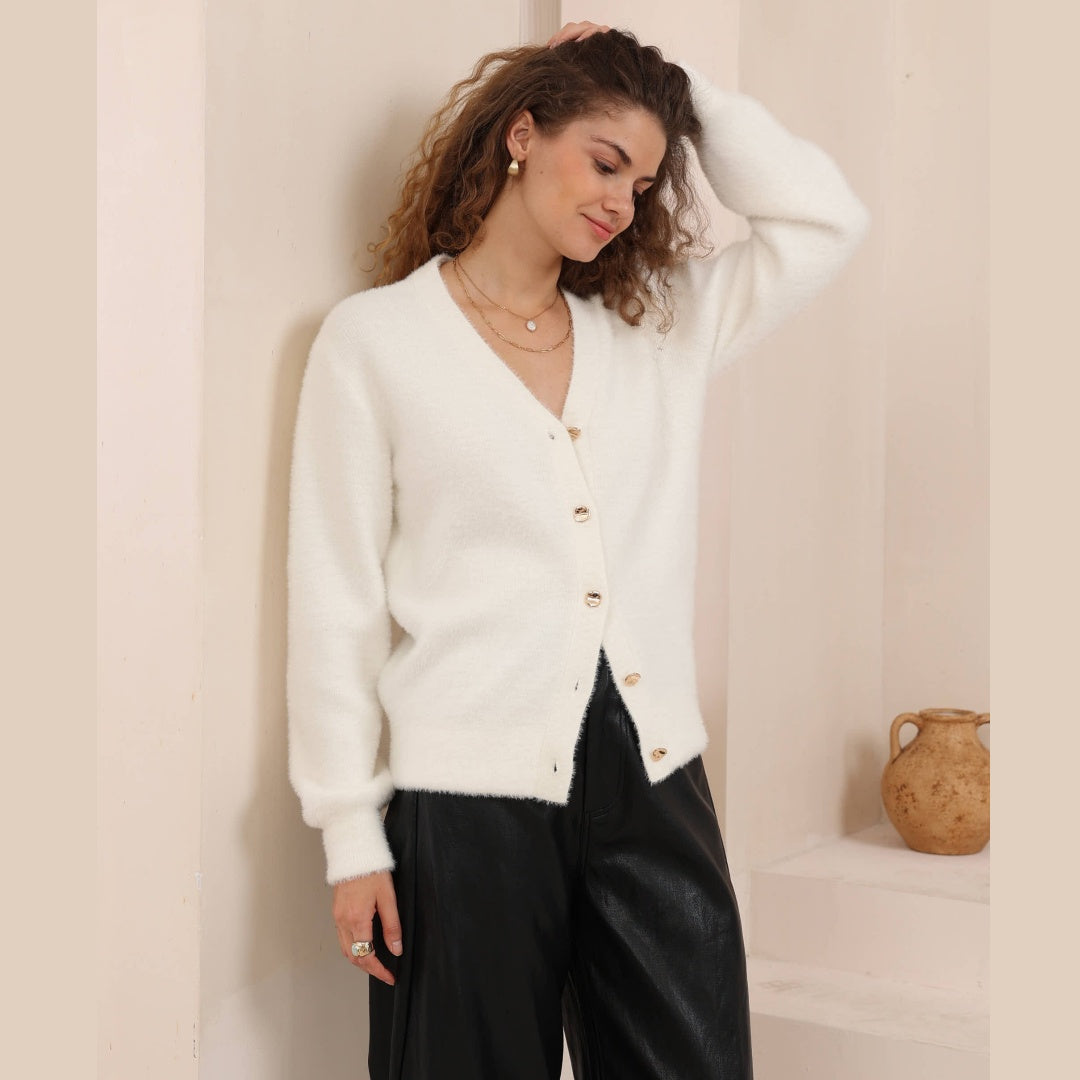 Cloud Cardigan-Ivory