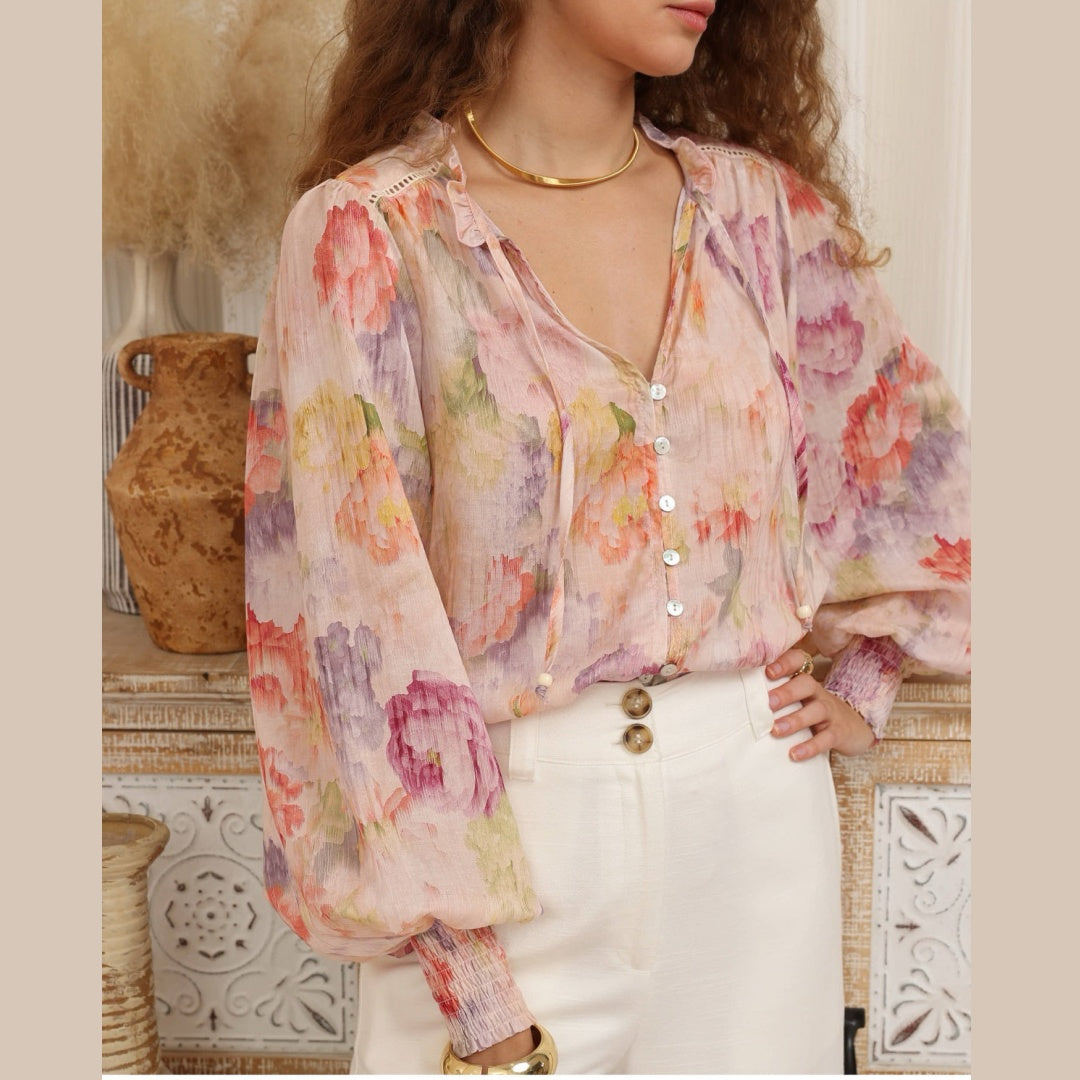 Blush Garden Co-ord Blouse
