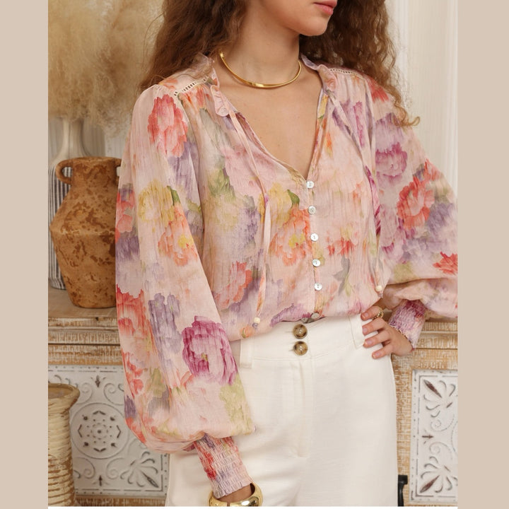Blush Garden Co-ord Blouse
