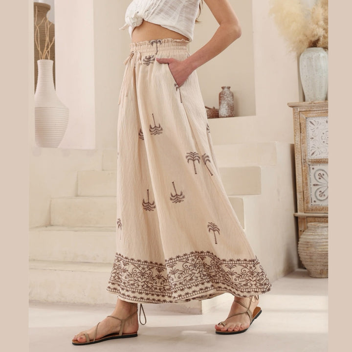 Melanie High Waisted Wide Leg Pants